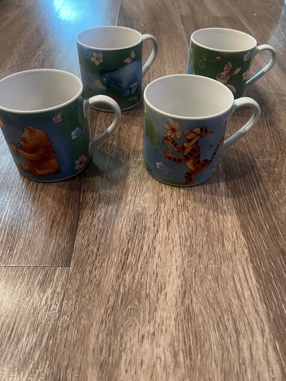 Simply Pooh Winnie the Pooh Character Mugs - Green Background